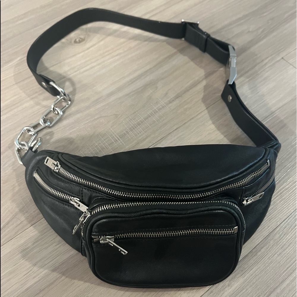 Alexander Wang Attico Black Leather Belt Bag